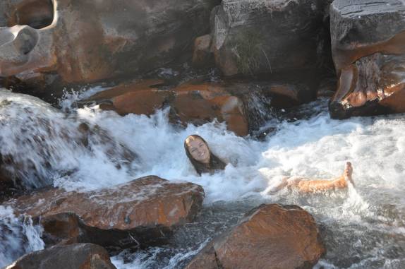 Cachoeira do Peixe, na Chapada dos Veadeiros, região de Cavalcante - GO